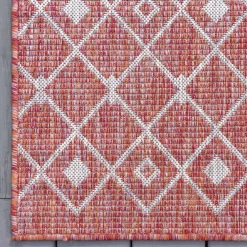 Wohnen Outdoorteppich mit geometrischem Rauten Muster - Mirror