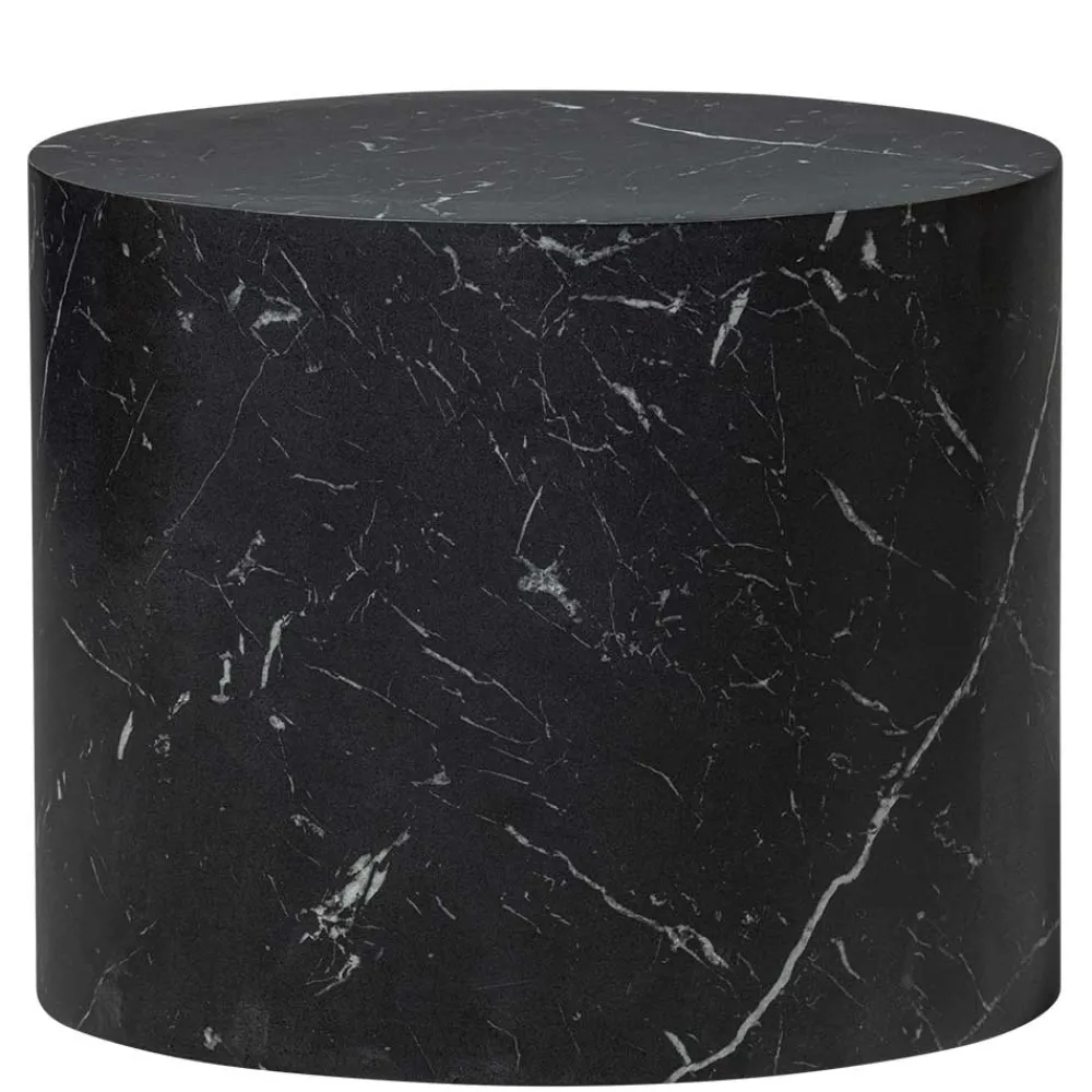 Wohnen Schwarze Möbel|Küchentische*Ovale Beistelltische als Paar - Geneke (zweiteilig)