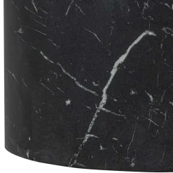 Wohnen Schwarze Möbel|Küchentische*Ovale Beistelltische als Paar - Geneke (zweiteilig)