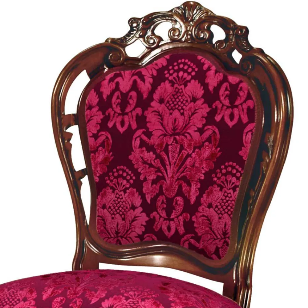 Wohnen Ovale Esstischgruppe im Barockstil - Ursanna (sechsteilig)