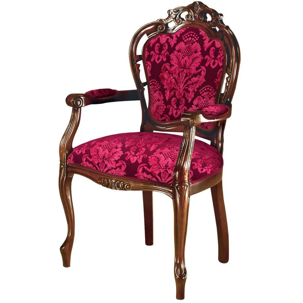 Wohnen Ovale Esstischgruppe im Barockstil - Ursanna (sechsteilig)