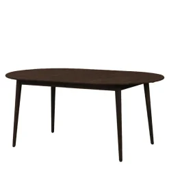 Wohnen Küchentische|Skandinavische Möbel*Ovaler Ausziehtisch in Eiche Dunkel - Relencia