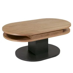 Wohnen Ovaler Couchtisch höhenverstellbar - Padmas