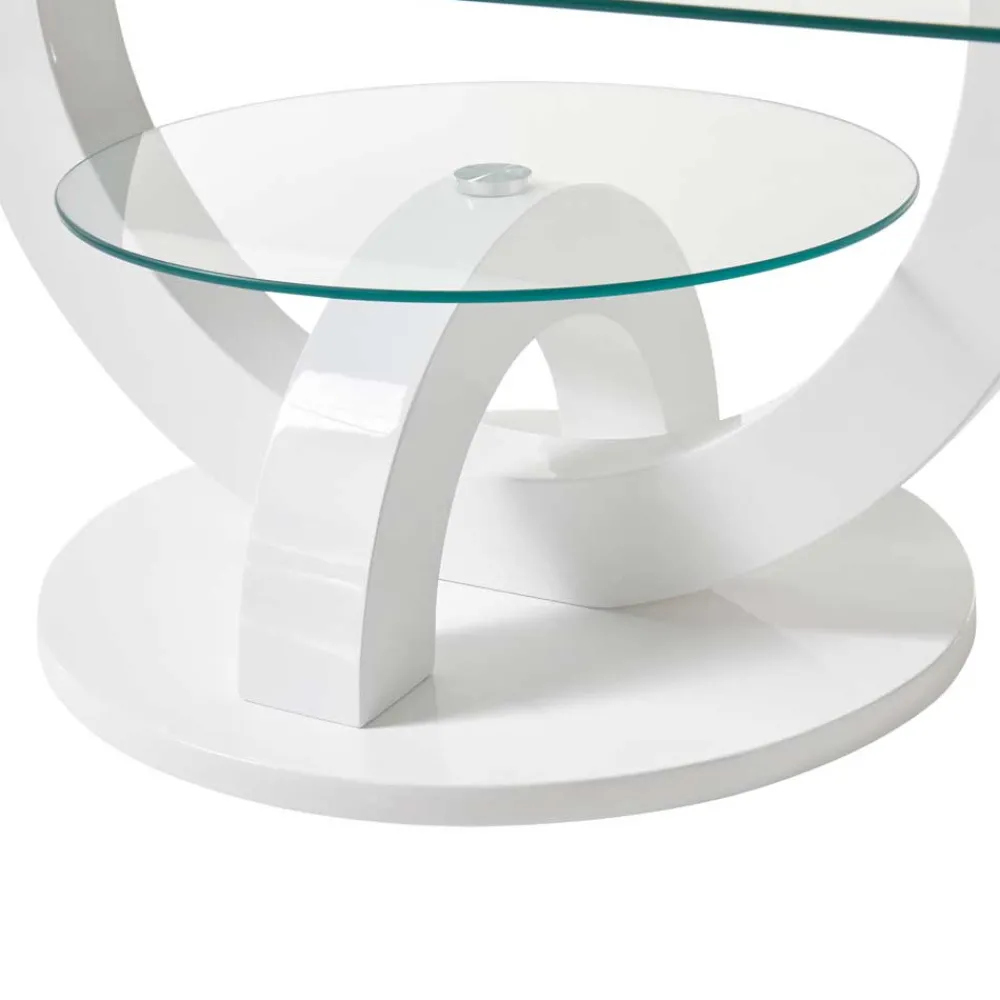 Wohnen Designermöbel*Ovaler Design Glastisch fürs Wohnzimmer - Trucos