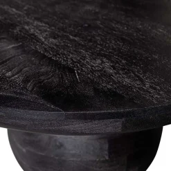 Wohnen Ovaler Design-Couchtisch in Schwarz - Islando