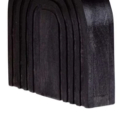 Wohnen Ovaler Design-Couchtisch in Schwarz - Islando