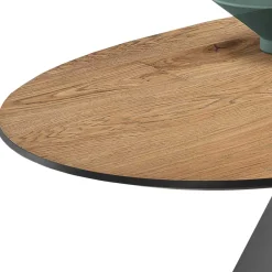 Wohnen Ovaler Designtisch mit Schweizer Kante - Sinvoje