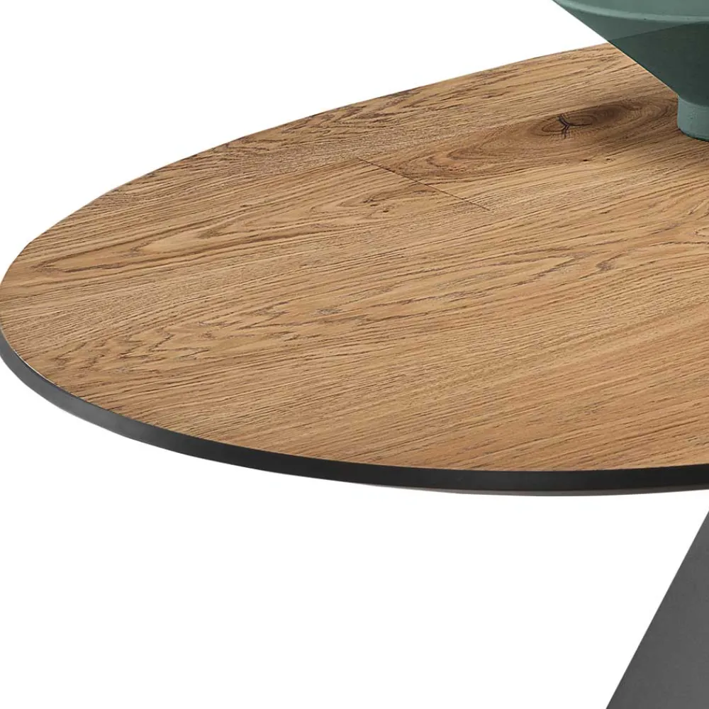 Wohnen Ovaler Designtisch mit Schweizer Kante - Sinvoje