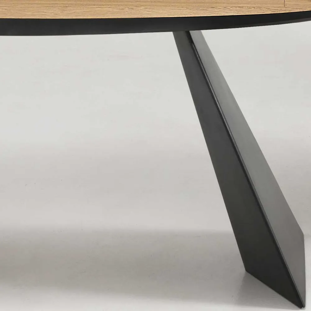 Wohnen Ovaler Designtisch mit Schweizer Kante - Sinvoje