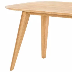 Wohnen Massivholzmöbel|Küchentische*Ovaler Eichentisch Kathyn im Retro Design