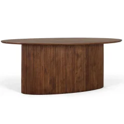 Wohnen Ovaler Esstisch auf Sockelgestell - Ise