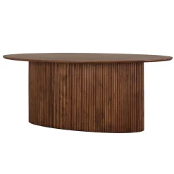 Wohnen Ovaler Esstisch auf Sockelgestell - Ise