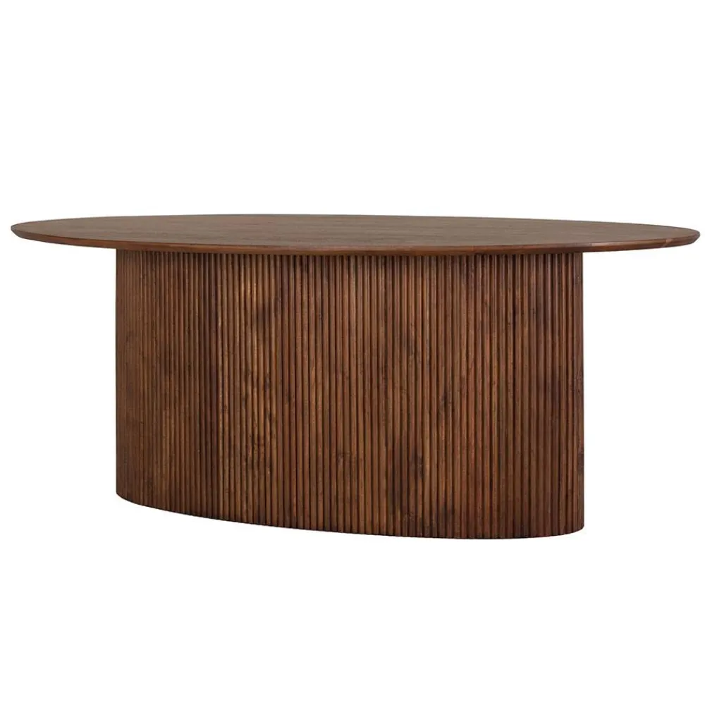 Wohnen Ovaler Esstisch auf Sockelgestell - Ise