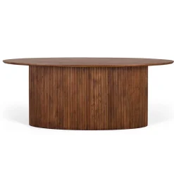 Wohnen Ovaler Esstisch auf Sockelgestell - Ise