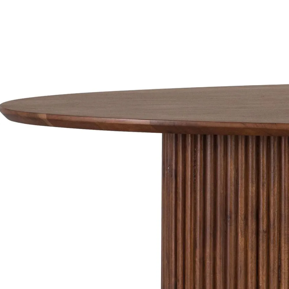 Wohnen Ovaler Esstisch auf Sockelgestell - Ise