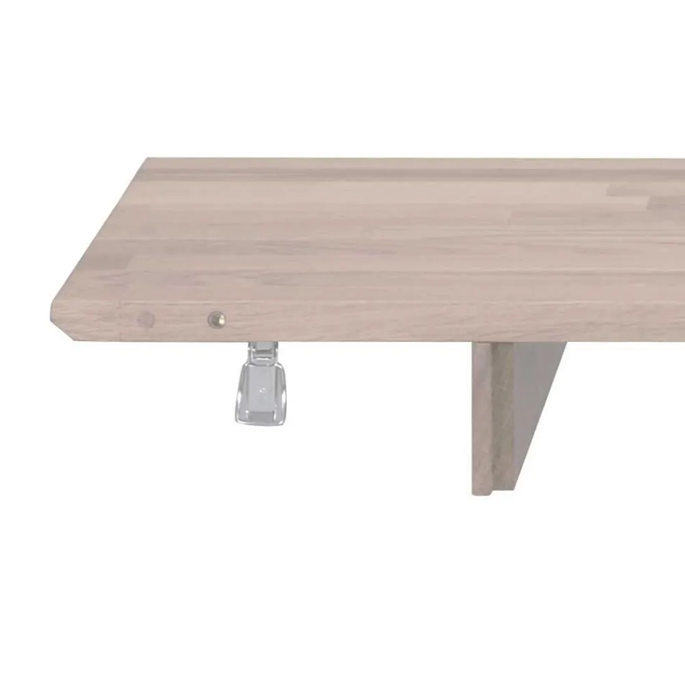 Wohnen Ovaler Esstisch Eiche White Wash & 4 Stühle Pessoa mit Webstoff Grau (fünfteilig)