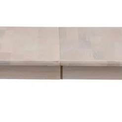 Wohnen Ovaler Esstisch Eiche White Wash & 4 Stühle Pessoa mit Webstoff Grau (fünfteilig)