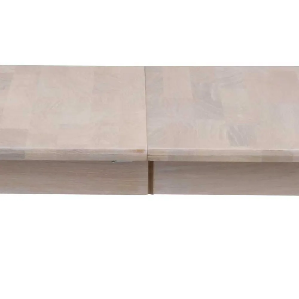 Wohnen Ovaler Esstisch Eiche White Wash & 4 Stühle Pessoa mit Webstoff Grau (fünfteilig)