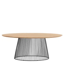 Wohnen Skandinavische Möbel*Ovaler Esstisch mit Eisen Drahtgestell - Rubins