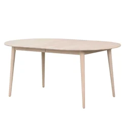 Wohnen Ovaler Esstisch verlängerbar im Skandi Design - Fleppos