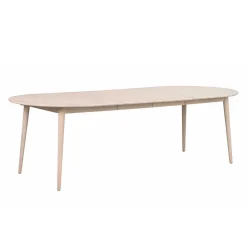 Wohnen Ovaler Esstisch verlängerbar im Skandi Design - Fleppos