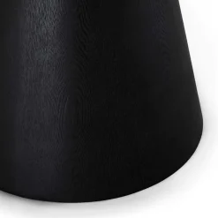 Wohnen Esszimmertische|Skandinavische Möbel*Ovaler Esszimmertisch in Schwarz Eiche - Vuschea