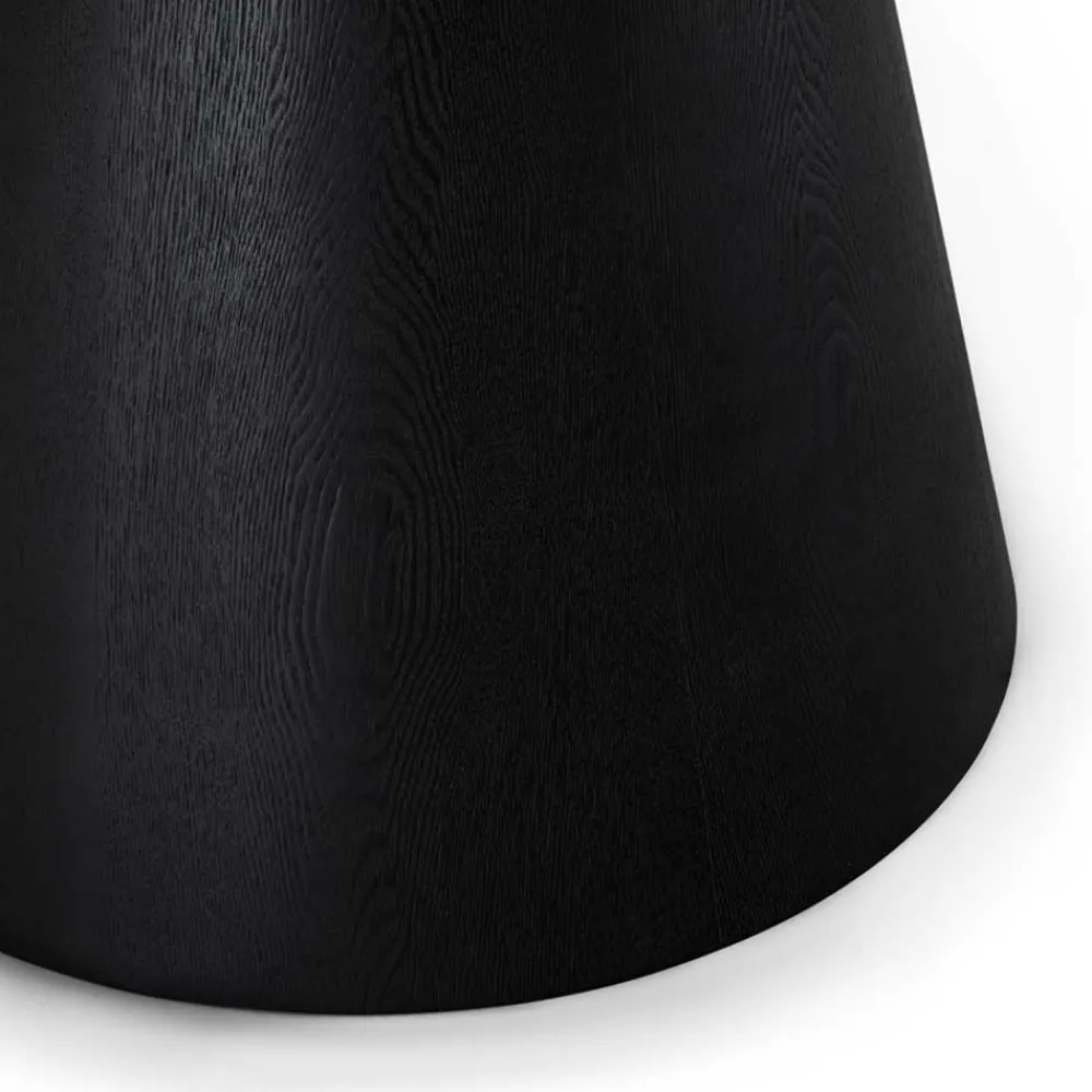 Wohnen Esszimmertische|Skandinavische Möbel*Ovaler Esszimmertisch in Schwarz Eiche - Vuschea