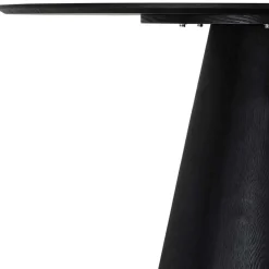 Wohnen Esszimmertische|Skandinavische Möbel*Ovaler Esszimmertisch in Schwarz Eiche - Vuschea