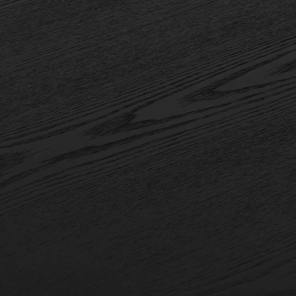 Wohnen Esszimmertische|Skandinavische Möbel*Ovaler Esszimmertisch in Schwarz Eiche - Vuschea