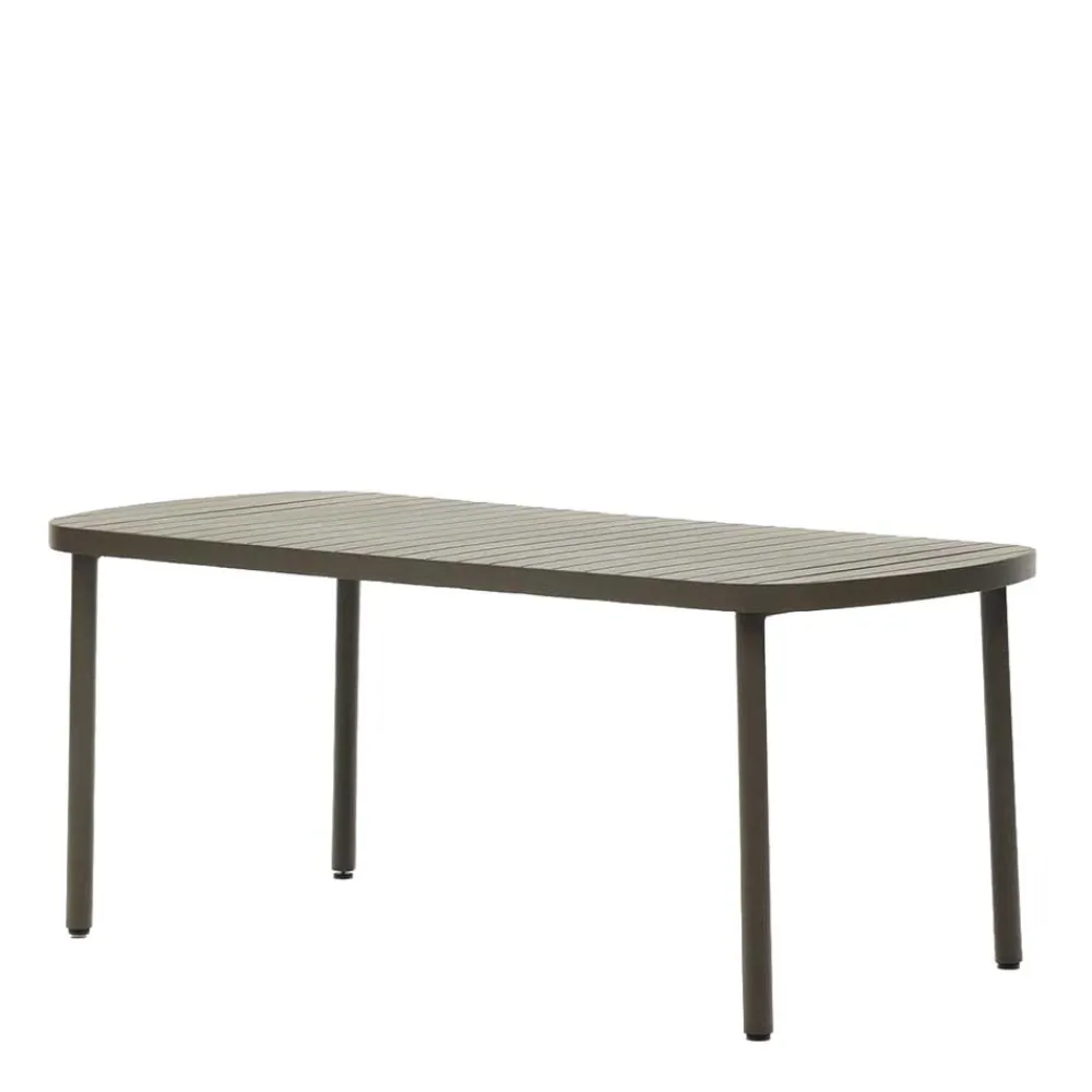 Wohnen Ovaler Gartentisch aus Aluminium - Ocna