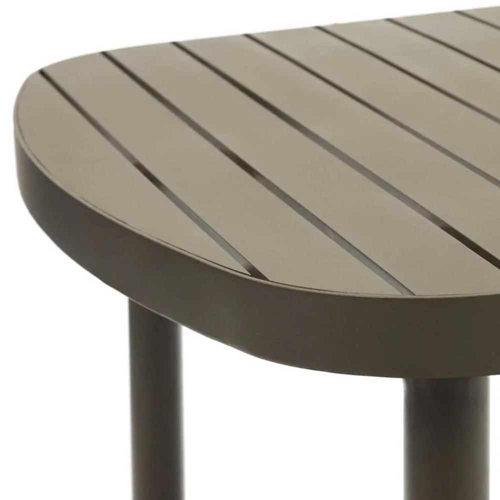 Wohnen Ovaler Gartentisch aus Aluminium - Ocna