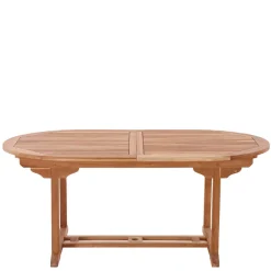 Wohnen Ovaler Gartentisch verlängerbar - Klahuma I