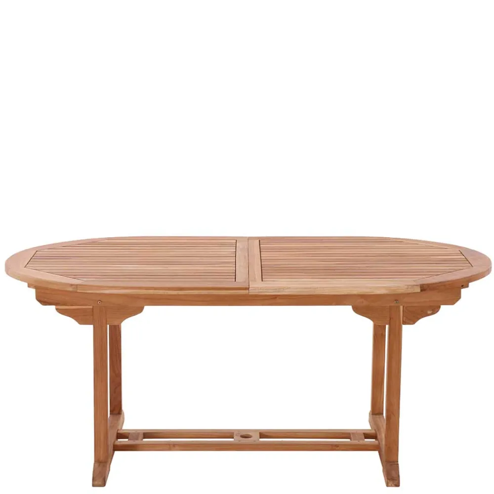 Wohnen Ovaler Gartentisch verlängerbar - Klahuma I