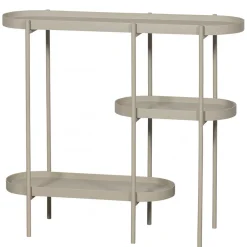 Wohnen Ovaler Konsolentisch mit drei Ablagen - Piepona