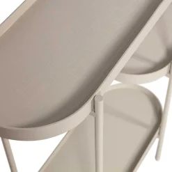 Wohnen Ovaler Konsolentisch mit drei Ablagen - Piepona