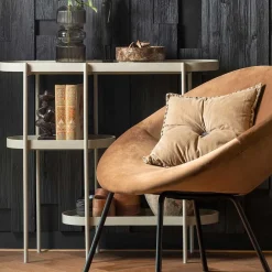 Wohnen Ovaler Konsolentisch mit drei Ablagen - Piepona