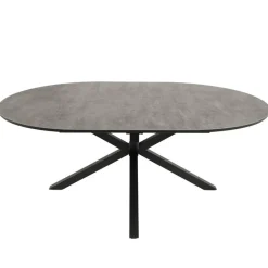 Wohnen Metall-Gartenmöbel*Ovaler Outdoor Ausziehtisch mit Spider Gestell - Petrol