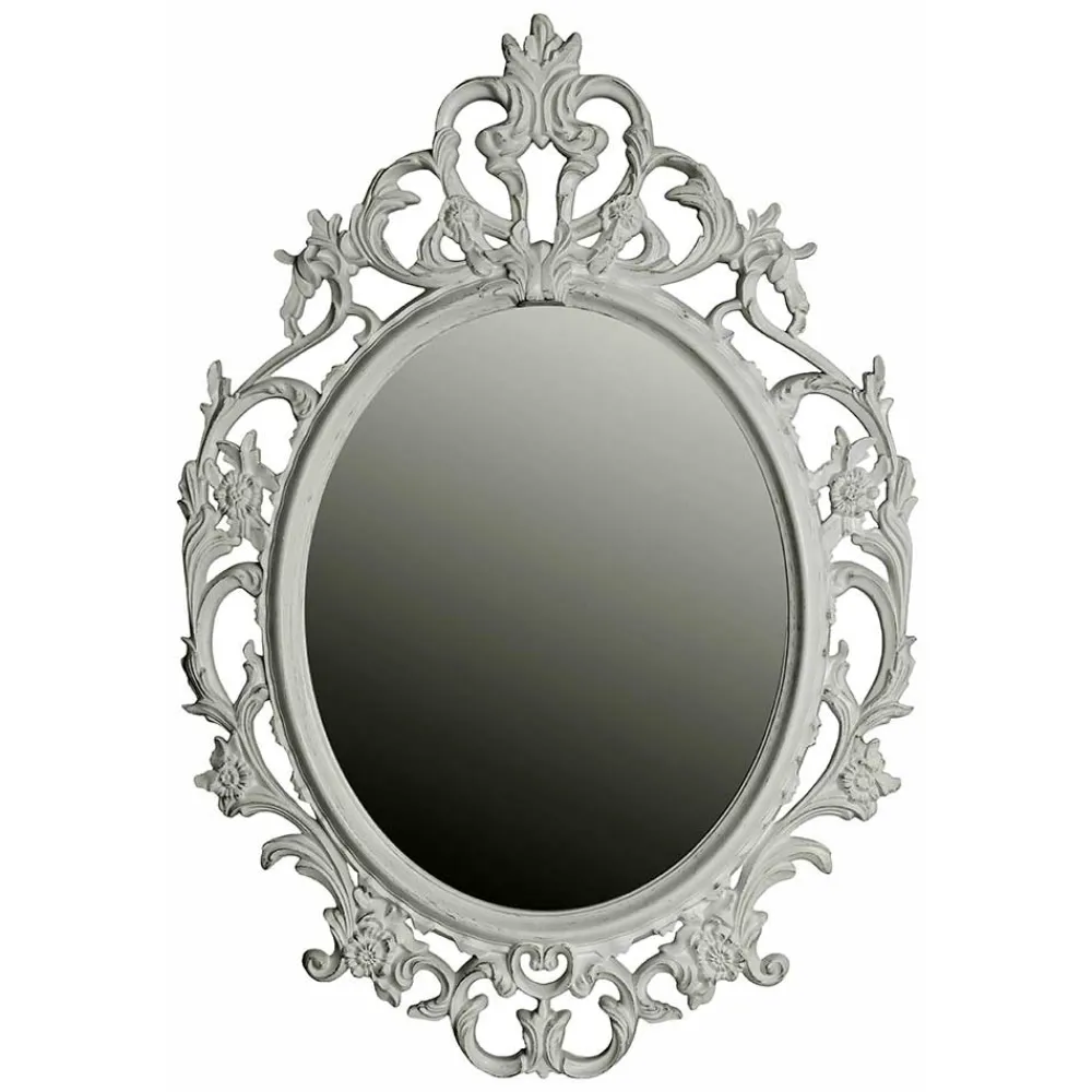 Wohnen Ovaler Spiegel im Barock Design - Mendoza