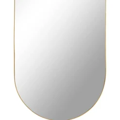 Wohnen Spiegel|Flurspiegel*Ovaler Spiegel in Messingfarben - Gesdana