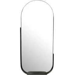 Wohnen Spiegel|Flurspiegel*Ovaler Spiegel mit Ablage - Dorcamido