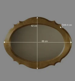 Wohnen Ovaler Wandspiegel im Italienischen Stil - Carlenna