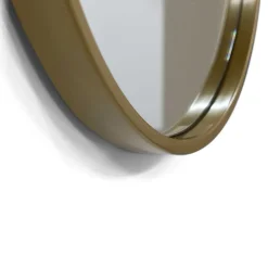 Wohnen Ovaler Wandspiegel in Gold - Bali