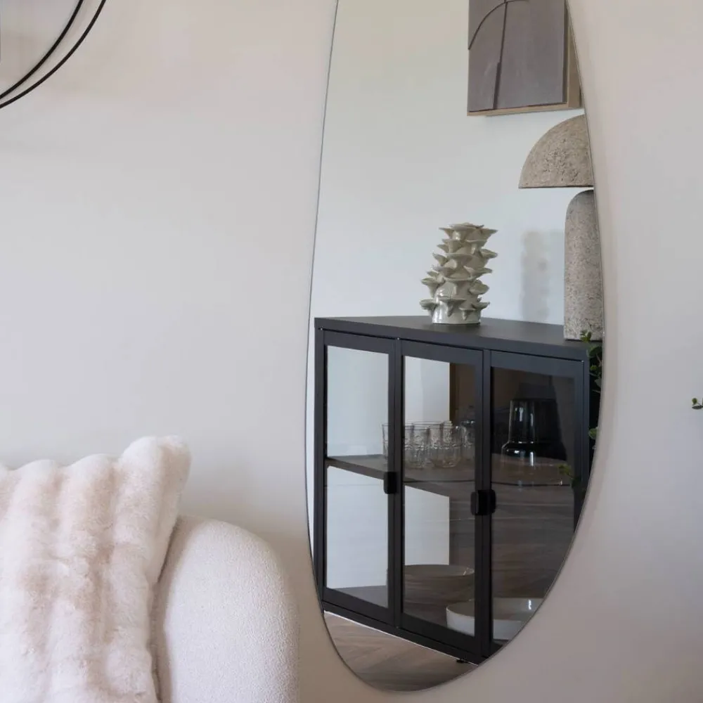 Wohnen Spiegel|Flurspiegel*Ovaler Wandspiegel ohne Rahmen - Lantikia