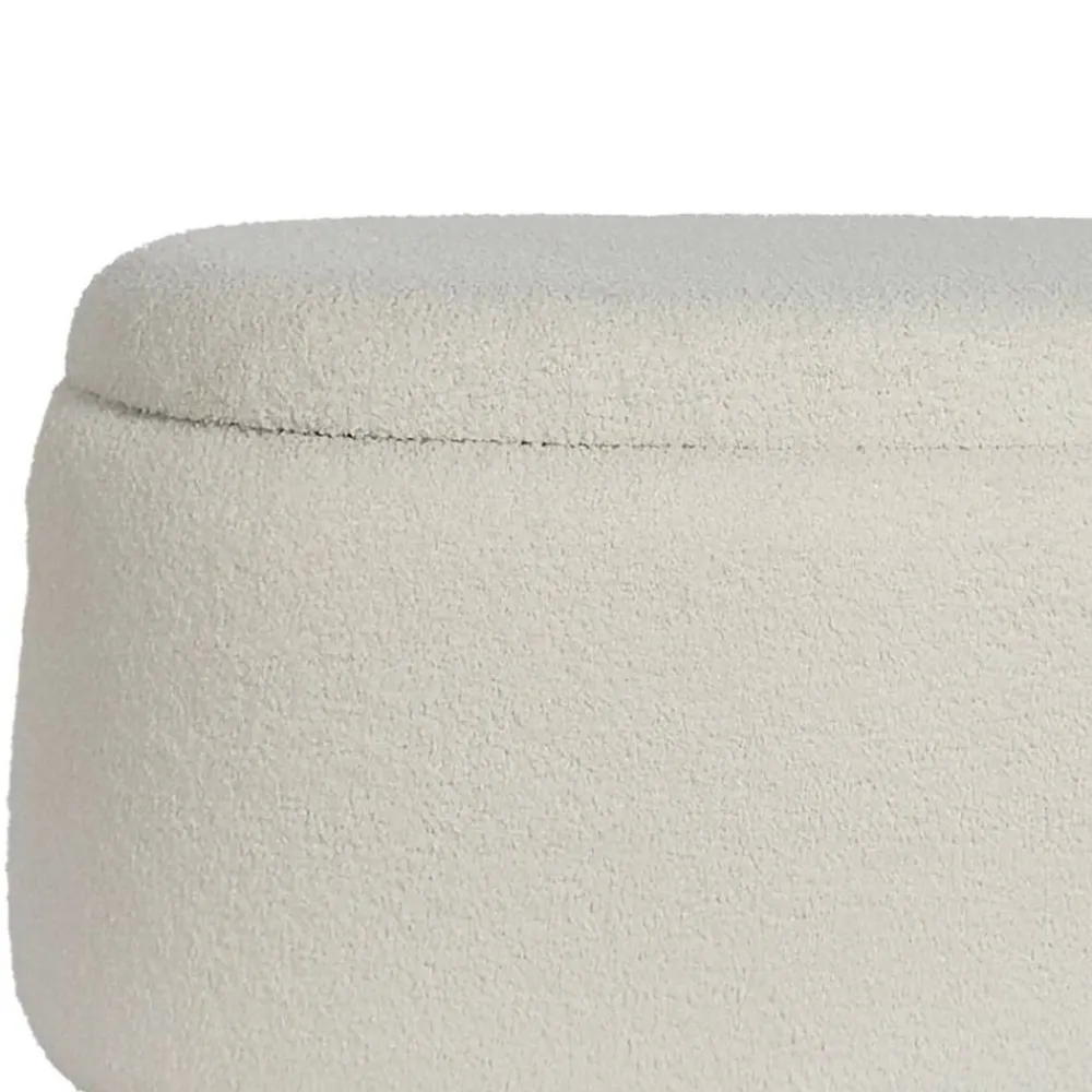 Wohnen Skandinavische Möbel|Sessel & Hocker*Ovaler XL Hocker mit Stauraum-Truhe - Barracin