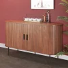 Wohnen Sideboards*Ovales Sideboard mit Schiebetüren - Arura