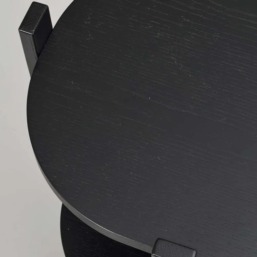 Wohnen Büro-Raumteiler*Ovales Standregal im Skandi Design - Pamban