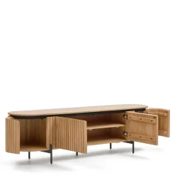 Wohnen Ovales TV Board 200x55x43 cm - Ilvenda