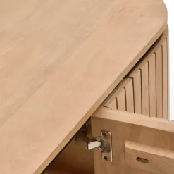 Wohnen Ovales TV Board 200x55x43 cm - Ilvenda