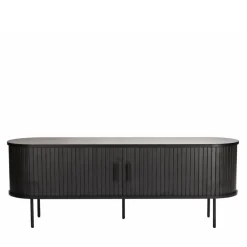 Wohnen Ovales TV-Lowboard mit Schiebetüren - Lurymav