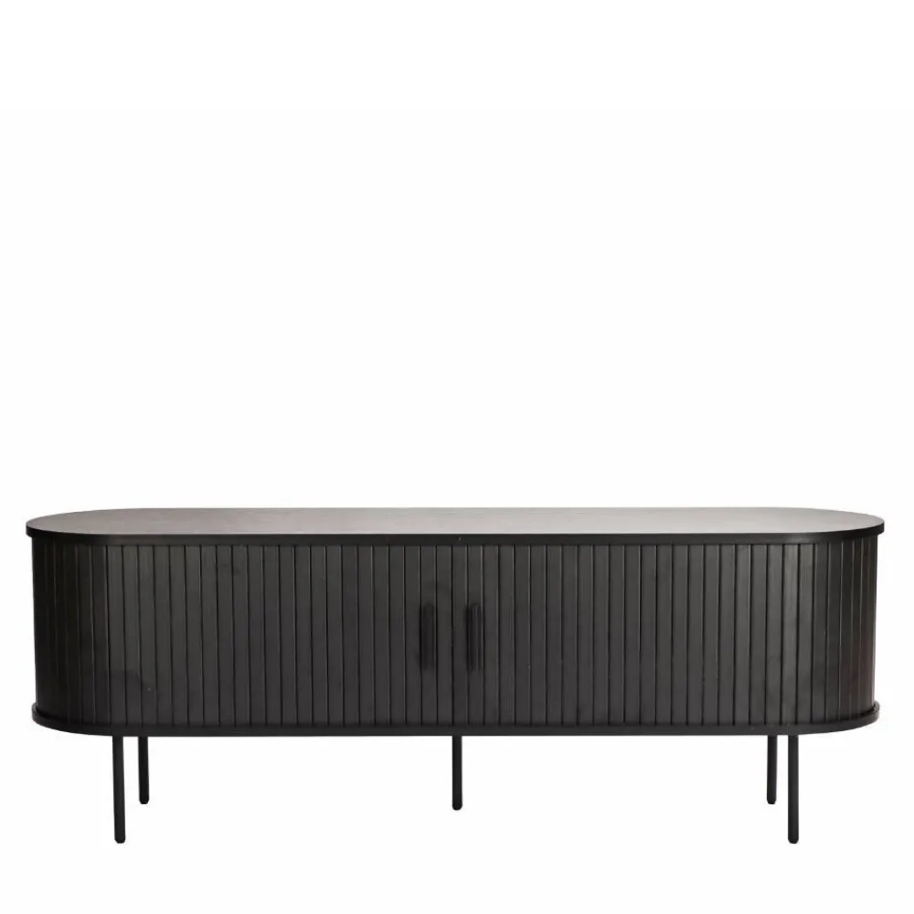 Wohnen Ovales TV-Lowboard mit Schiebetüren - Lurymav